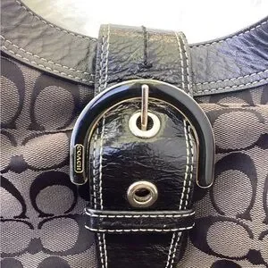 Coach | Bags | Coach Black Lynn Jacquard Signature Canvas Soho